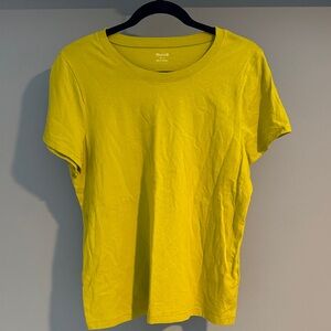Madwell large Yellow/greenCrew Neck T-Shirt